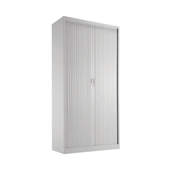 Talos Side Opening Tambour Unit 1000x450x1950mm White KF78761