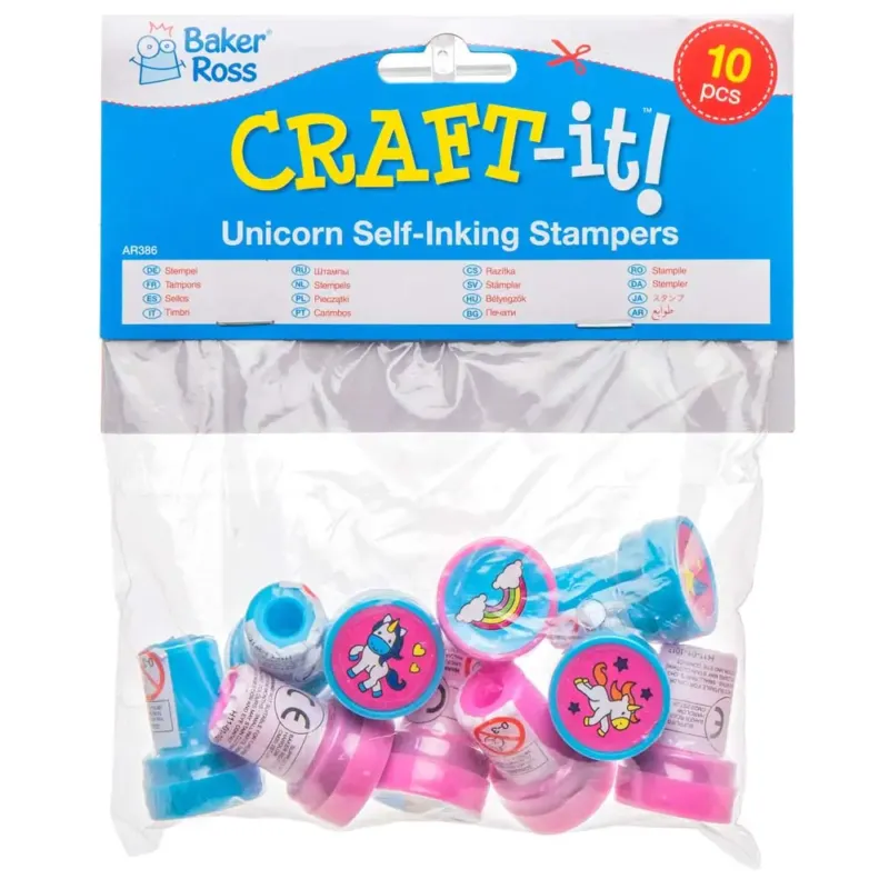 Unicorn Self-Inking Stampers (Pack of 10)